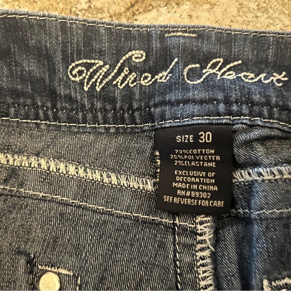 Women’s Wired Heart Jeans Like New size 30 - Picture 4 of 11